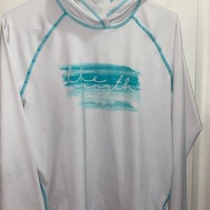 North face pull over, size large,